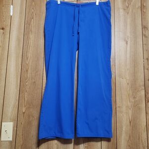 Dickies Scrub Bottom Pants Unisex XL Short Blue 39"X28" Drawstring Waist